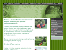 Tablet Screenshot of primrosegardenmaintenance.co.uk